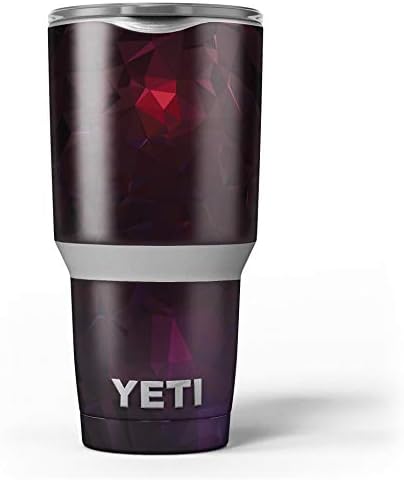 Дизајн Скинц Темно доба Геометриски V13 - Комплет за винил за завиткување на кожата, компатибилен со чашите за ладилни ладилни текови