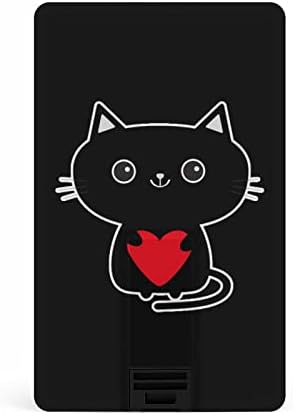 Црна Мачка КРЕДИТНА Банкарска Картичка USB Флеш Дискови Пренослив Мемориски Стап Клуч За Складирање Диск 32G