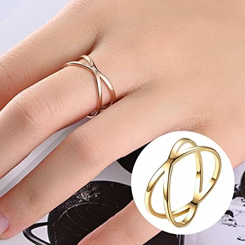 Maseенски моден ringsини ringsвони со нов прстен за анксиозност на цирконот. Унисекс прстен со монистра што се врти прстен креативен
