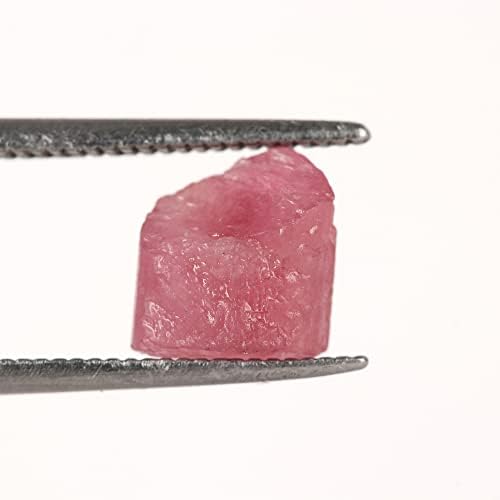 GemHub Исцелување кристал груб AAA+ розов турмалин камен мал 2,40 ct. Лабава скапоцен камен за завиткување на жица, декорација