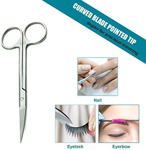 Ножици од не'рѓосувачки челик KRISP Beauty Nelegressey Steel 2 парчиња - ножици за ножици за нокти/комплет за ножици за маникир