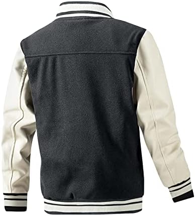 Mence Mence јакна за реклами, преголем пад симпатична долга ракав за џемпери за џемпери за маички за збирки, пакети со цврсти дуксери, вклопуваат