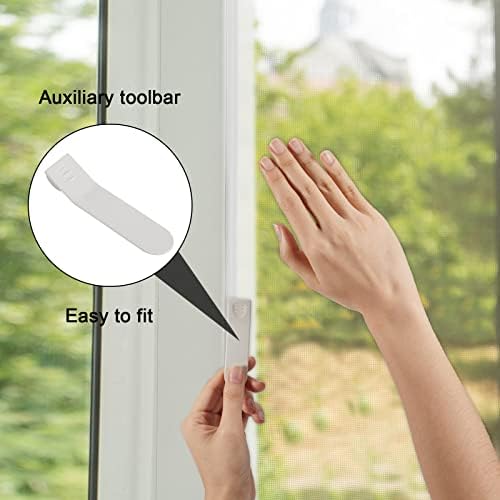 Екран на прозорецот DIY кука и лента за јамка, силна самостојна лента за лепила најлонска ткаенина Леплива задната прицврстувач