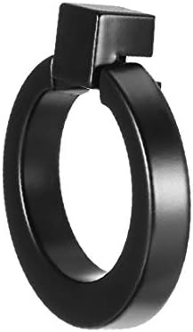 Х-гранче легура на цинк 1-3/5inch диа прстен Повлечете рачка рамна црна црна 10 парчиња дим. Anillo Manija Plana Negro 10 парчиња