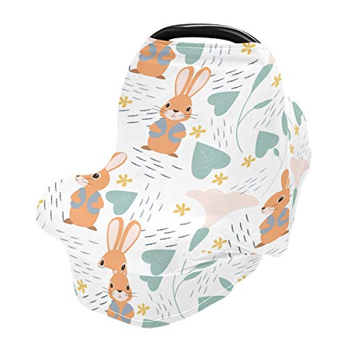 Слатка за зајаци цвет за бебиња за автомобили - шетач на крошна со високи столици, мулти -употреба на крошна на автомобили, за бебиња