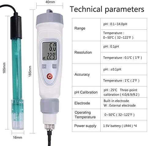 Мерач на квалитет на вода Shisyan Y-lkun Преносен научен преносен дигитален тестер за квалитет на водата, пенкало ПЕН мерач за квалитет