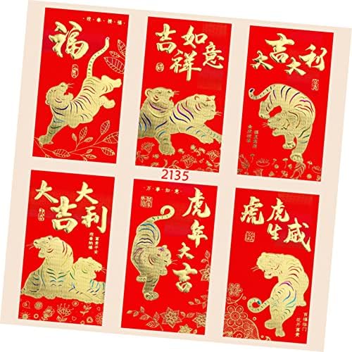 Нуобести 18 парчиња Кинеска Свадба На Нови Чанти Годишни Пликови Стил Црвен Бизнис Пари Џебови Голем Фестивал Хонг Бао Среќа Партија