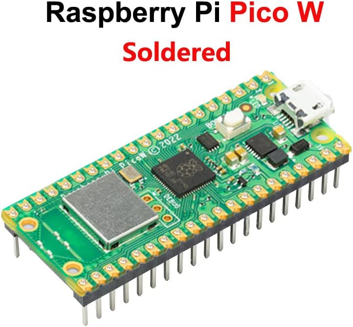 Spotpear Raspberry Pi Pico со WiFi IoT платформа Raspberry pi pico w со предводени заглавија