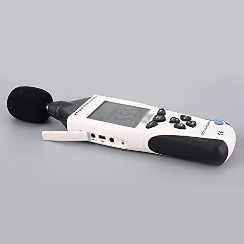 KXDFDC Професионален мерач на ниво на звук со бучава за логирање на податоци DB Decibel Tester со USB интерфејс и автоматско осветлување