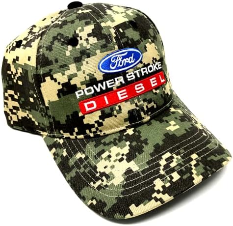 Карирано знаме Форд Нов мозочен удар Deisel Super Duty Truck Camo Era Car Cap Cap Cap