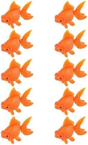 Hiscus аквариум портокалова пластична златна риба украс аквариум декорација 10 компјутери