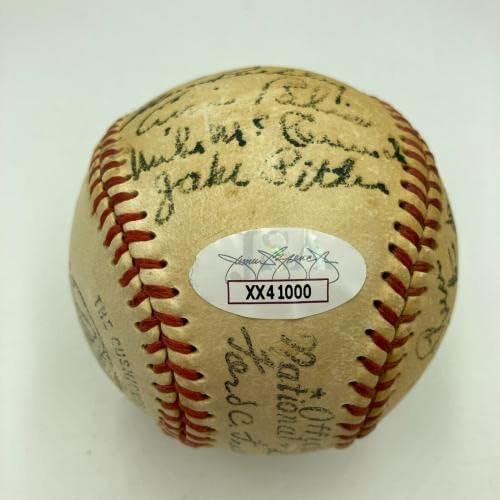 Jackеки Робинсон 1949 година Бруклин Доџерс НЛ Шампион го потпиша Бејзбол ЈСА Коа - Автограм Бејзбол