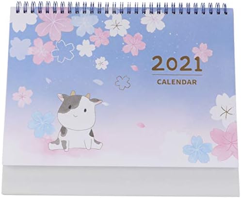 Календар за канцелариски календари на Toyandona 2021 таблети календар хартија дневно неделно месечно стојат флип -биро планер за