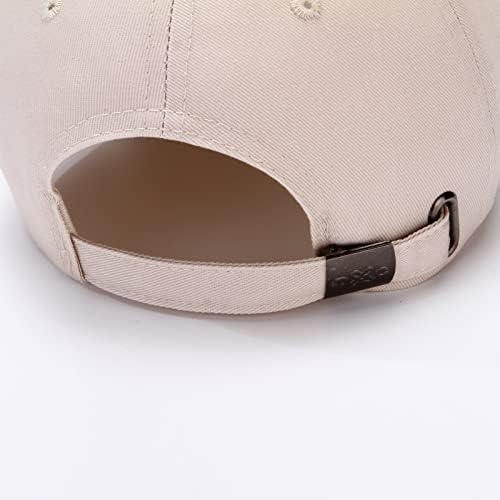 Бејзбол капа на Wodxcor Едноставен елегантен дизајн памук жени мажи прилагодливи тато капа