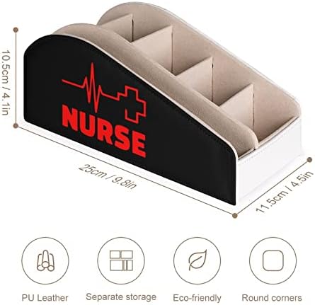 Медицинска медицинска сестра, држач за далечински управувач со црвен крст, кутија за складирање на кожа за дома, за домашна десктоп