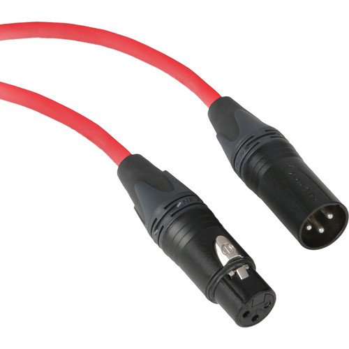 Копул Премиум перформанси 3000 серија XLR M до XLR F микрофон кабел - 100 ', црвено