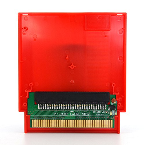 Касета за касети за замена на Cinpel Cine со Famicom 60 игла до 72 пински конвертор картичка за Nintendo NES Red