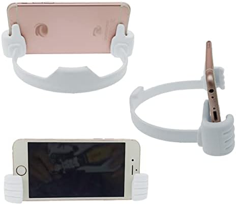 Aiminuo 2 парчиња палци нагоре држач за стоење на мобилни телефони ， повеќе бои преносни штандови паметни телефони универзални
