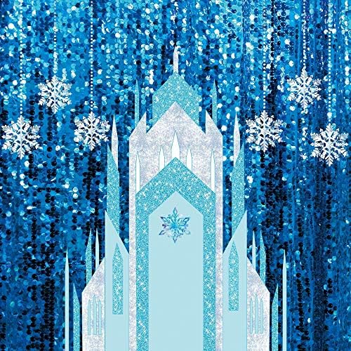 72x72inch мраз снежен замок замок за девојче роденденска забава декор принцеза за садови за туширање торта табела банер снегулка