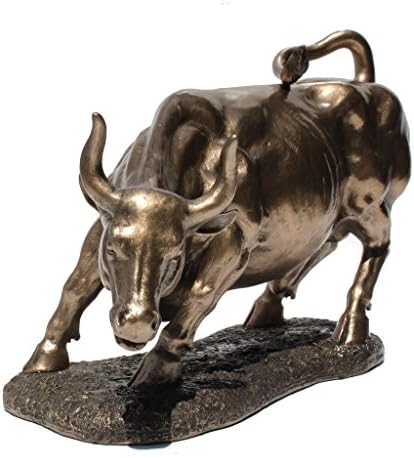 Студија со еднорог 9,5 инчи фигура реплика бик полирана бронза засенчена