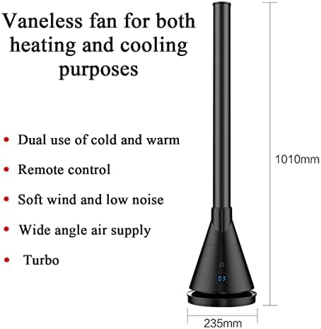 Фан со кула со двојна намена HSPLXYT со далечински управувач, вентилатор за осцилацијата од 80 °, вентилаторот за без безобразност,