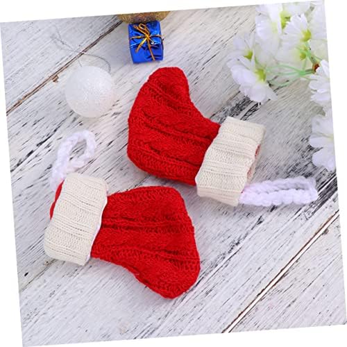 Јардве 8 парчиња Божиќен Чорап Прибор За Јадење Комплет Божиќни Орнаменти Божиќна Вилушка Торба За Складирање Божиќна Лажица Вилушки За Заштита