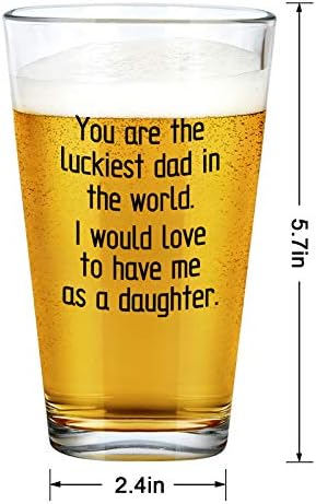 Вие Сте Најсреќниот Татко на Светот, Би Сакал Да Ме Имам Како Ќерка, Чаша За Пиво За Тато Татко Од Ќерка Деца, Тато Подароци За Роденден