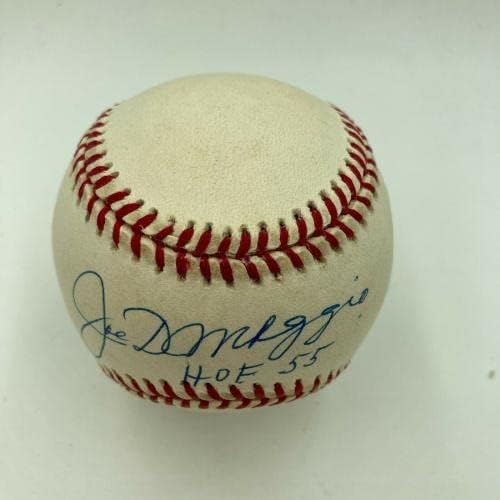 Прекрасна oeо Димагио „Hall of Fame 1955“ потпиша Al Baseball со PSA DNA COA - автограмирани бејзбол