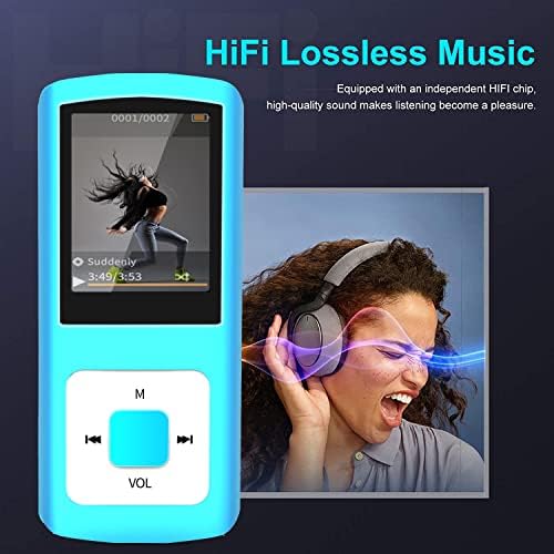 MP3 плеер, музички плеер Hotechs Hifi 32 GB со Bluetooth 5.0, со гласовен рекордер/видео/преглед на фотографии/е-книга/FM радио