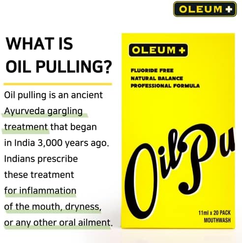 Олеум + масло што влече течност за миење на устата, ајурведско масло, производи за суво уста за здрави заби, индивидуално пакување,