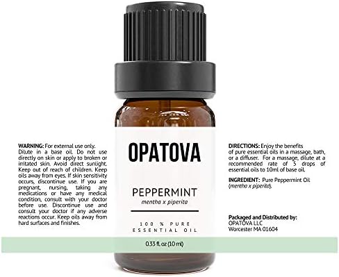Есенцијално масло од пеперминт Опатовка чисто природно неразредено, терапевтско одделение за дифузер, овлажнител, масажа, ароматерапија