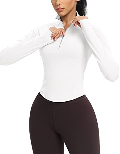 Gymенски виножито за женски јакни за тренингот Полови патент пулвер Атлетски теретани кошули со долг ракав тренинг врвови