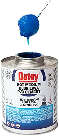 Oatey 32160, 8 мл. ПВЦ сина лава топла средна телесна цемент до 6 дијаметар