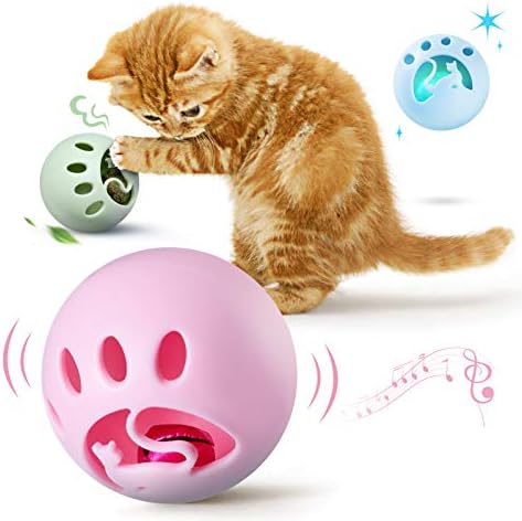 Интерактивни топки за играчки за мачки, мачиња играчки топки за мачки, 3 пакувања играчки за топка со мачки, топки за мачки играчки погодни