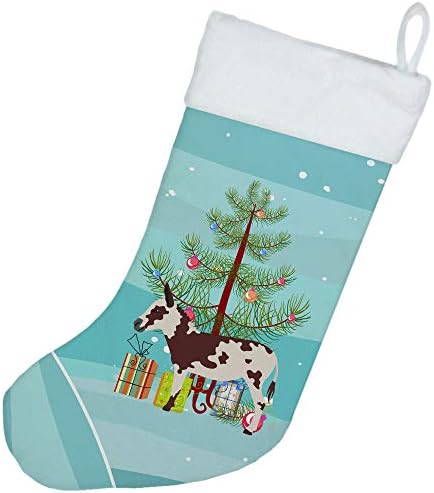 Богатства на Каролина BB9218CS Американски забележан магаре Божиќ Божиќно порибување, чај, камин што виси чорапи Божиќна сезона