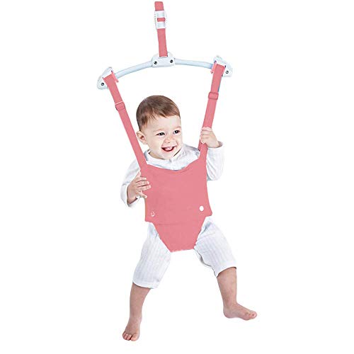 Nbepoch Baby Cumpers и вежби за трескачи поставена со прицврстувач на вратата прилагодлива лента за дете за дете 6-24 месеци