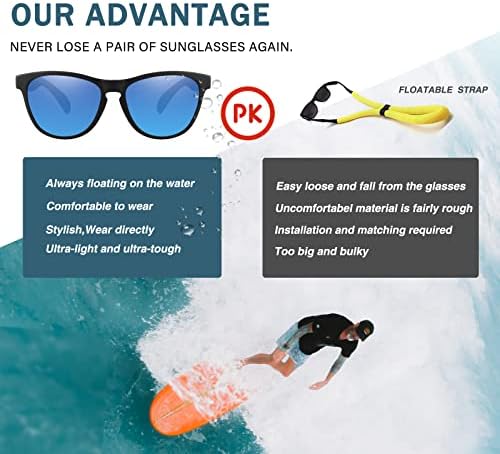 Џиангтун Пловечки Очила За Сонце Поларизирани За Мажи Жени, пловечки и Непотонливи За Риболов Сурфање Пловење
