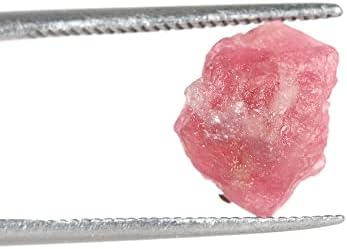 GemHub 3,80 CT Природно сурово розово турмалин Камен груби кристали, правење жица завиткување, лековити подароци за карпи