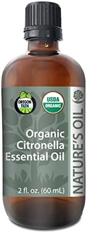 Најдобро есенцијално масло Citronella Чисто овластено органско терапевтско одделение 60мл
