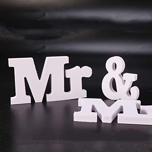 Бибабала Дрвен знак г -дин & г -ѓа, г -дин и г -ѓа+Loveубов дрвени букви свадба прием знак цврст табела за табели декор, свадбени