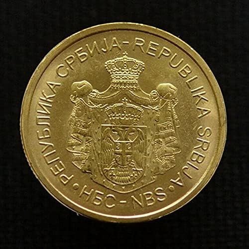 Србија 1 Динара, Случајна Година, Оригинална Монета