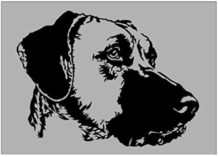 Teeburon Anadolian овчарско куче лице специјално графичко налепница Pack x4 6 x4
