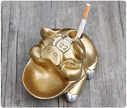 Shisyan y-lkun креативни среќни златни свињи скулптури од пепелник