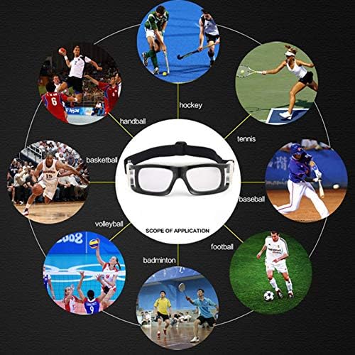 Деклари кошаркарски очила против магла за безбедност на окото за заштита на окото за мажи за мажи Фудбалски фудбалски рекетбол очила
