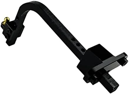 Yothfly Black Metal Прилагодлив приколка за приколка за приколка за D90 Wrangler 1/10 RC Crawler Car Upgrade Parts