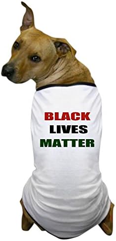 Cafepress Black Lives Matter 2 маица маица за кучиња, маица за кучиња, облека за миленичиња, смешна костум за кучиња