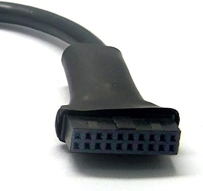 Xiaoshi 2-пакет USB 3.0 19 пински машки до USB 2.0 9-пински матична плоча за адаптер за кабел за женски куќишта