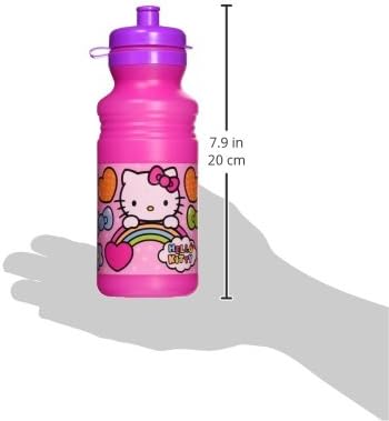 Симпатична Hello Kitty Rainbow® Пијач за шишиња со шише за роденден, розова/виолетова, 18 мл ..