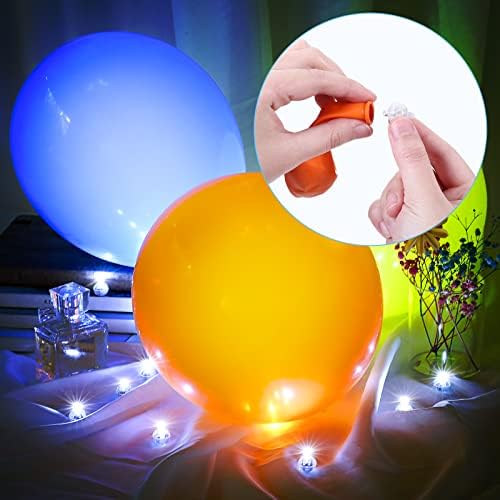 LIHAO 30PCS LED балонски светла Мини тркалезни светла со топка за хартија за Божиќ, Божиќна Ноќта на вештерките, роденденска свадба