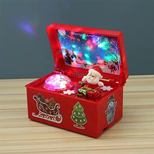 Lkyboa Christmas Style Music Box Прекрасна креативна декора за Дедо Мраз предводена музичка кутија за забава